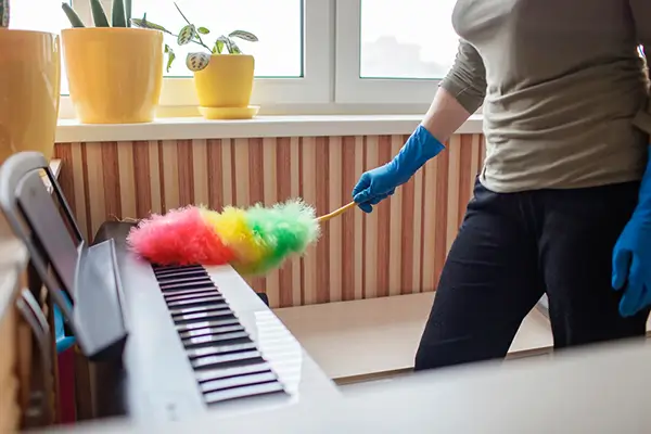نحوه تمیز نگه داشتن پیانو دیجیتال